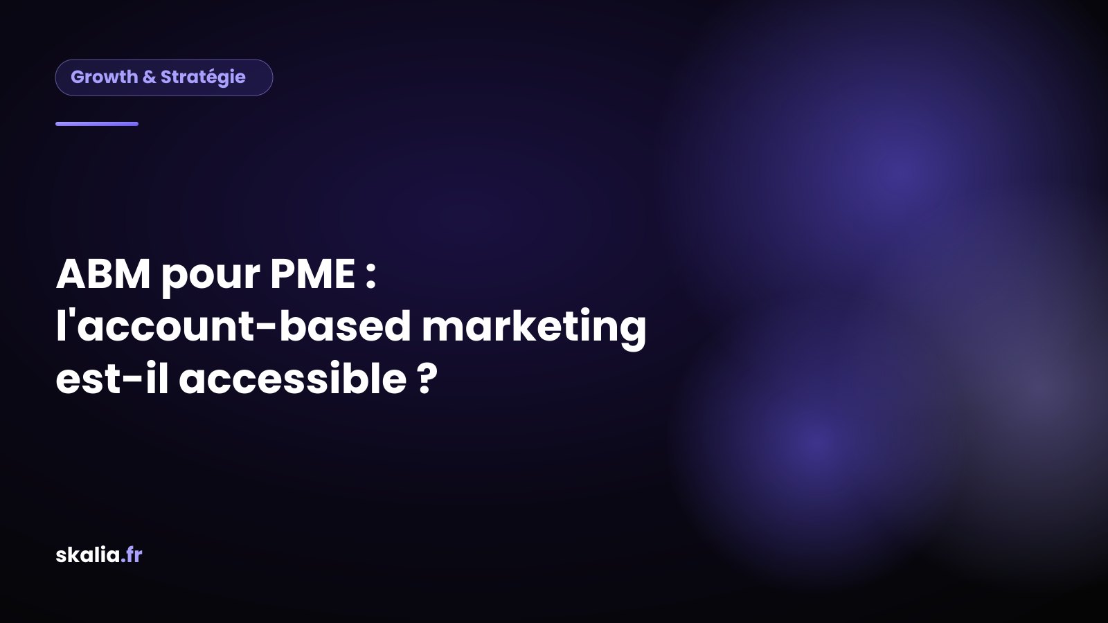 Schéma comparatif prospection de masse vs ABM PME (account-based marketing)