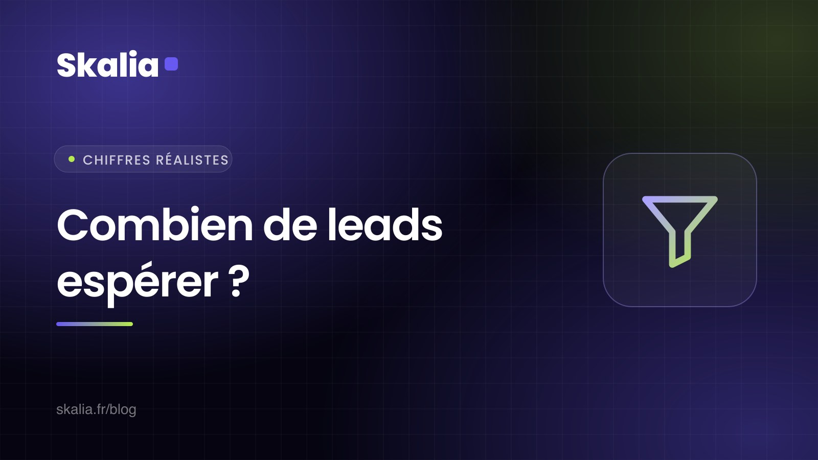 Funnel de leads d'une campagne de prospection LinkedIn