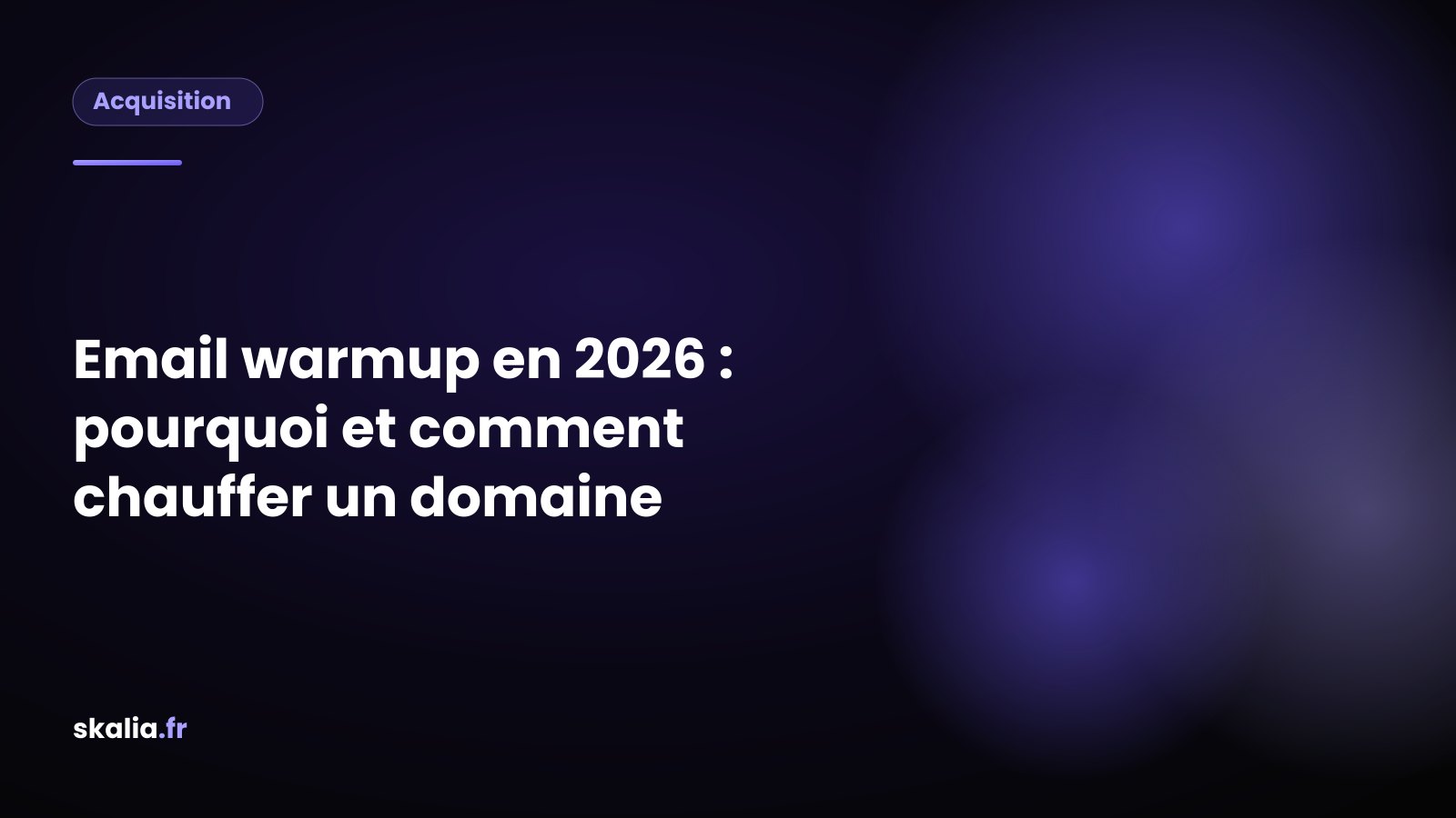 Schéma des étapes de l'email warmup pour chauffer un domaine avant le cold email