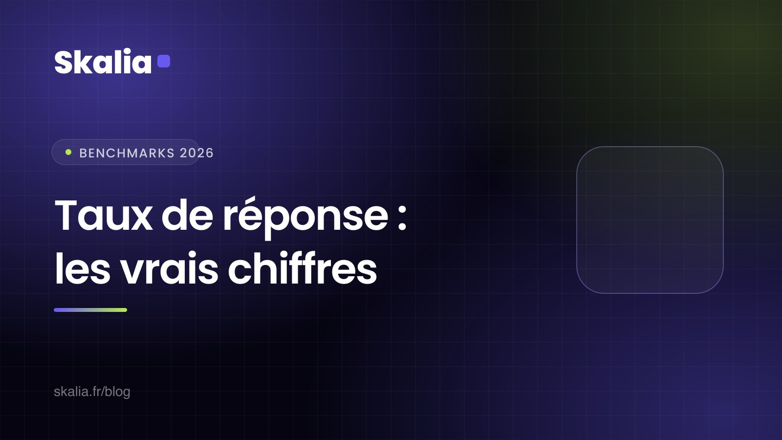 Benchmarks des taux de réponse en prospection B2B 2026